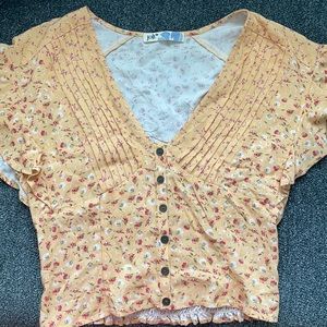 Jolt crop blouse